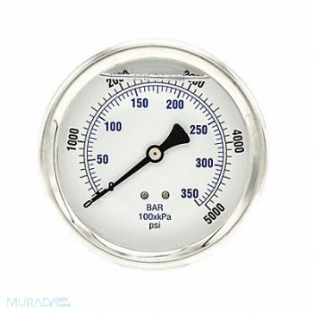 PIC GAUGES Pressure Gauge 1/4 in NPT 4 in, 20TW66