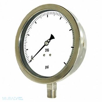 PIC GAUGES H8414 Vacuum Gauge Heavy Duty 6 In 30-0 Hg, 20TX55