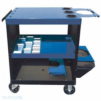 HUOT Welding Cart Casters 35 in H Blue, 20UH12