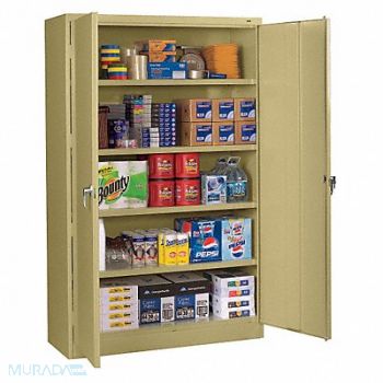 TENNSCO Shelving Cabinet 78 H 48 W Sand, 20UY81