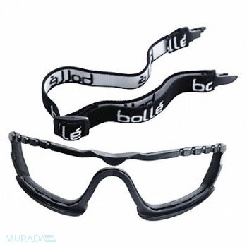BOLLE SAFETY DustGoggleStrap Foam Kit Black Foam Poly, 20V721