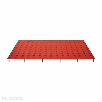 TUFTILE J0991 ADA Warning Pad Brick Red 5ft Lx2 ft.W, 20VA60