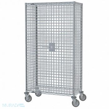 METRO Wire Security Cart Chrome 41x22x68, 20W743