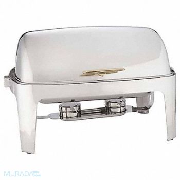 AMERICAN METALCRAFT Chafer Roll Top Stainless/Gold 9 qt., 20W996