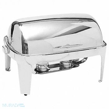 AMERICAN METALCRAFT Chafer Roll Top Stainless 9 qt., 20W997