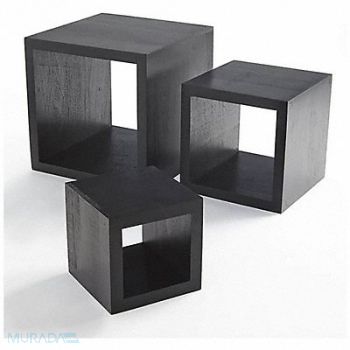 AMERICAN METALCRAFT Riser Set Wood Black, 20X567