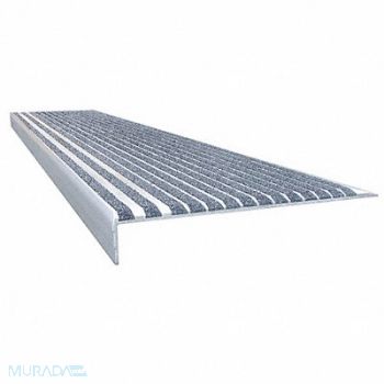 WOOSTER Stair Tread Gray 36in W Extruded Alum, 20X778