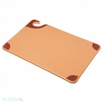 SAN JAMAR Cutting Board w/Grips 12 x 18 In Brown, 20X882