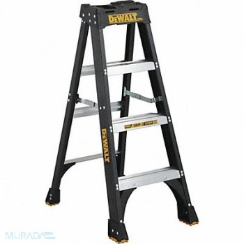 DEWALT Stepladder Fiberglass 4 ft H 300 lb Cap, 20X976
