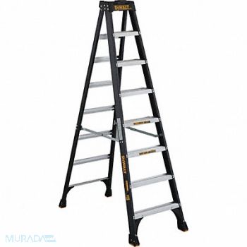 DEWALT Stepladder Fiberglass 8 ft H 300 lb Cap, 20X980