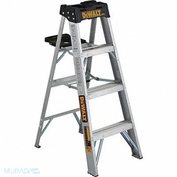 DEWALT Stepladder Aluminum 4 ft H 300 lb Cap., 20X985