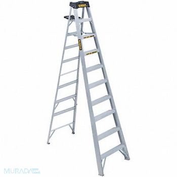 DEWALT Stepladder Aluminum 10 ft H 300 lb Cap., 20X989
