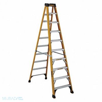 DEWALT Stepladder Fiberglass 10 ft H 375 lb Cap, 20X995