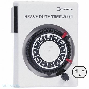 INTERMATIC Timer Mechanical 240V 20A Plug In, 20XE86