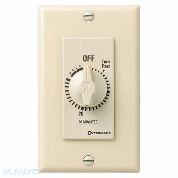 INTERMATIC Spring-Wound Timer 0 to 30 Min Ivory, 20XE93