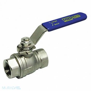 GRAINGER APPROVED SS Ball Valve FNPT Inline 1 in, 20XL95