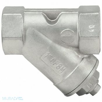 GRAINGER APPROVED Y Strainer 2 5/8 H 7 mesh SS, 20XM19