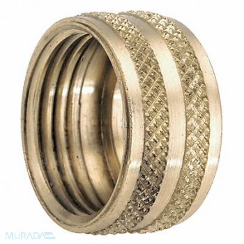 GRAINGER APPROVED Garden Hose Repair Fitting Brass 3/4 GHT, 20XP95