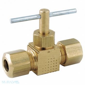 GRAINGER APPROVED Needle Valve Low Lead Brass 150 psi, 20XR28