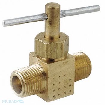 GRAINGER APPROVED Needle Valve Low Lead Brass 150 psi, 20XR29