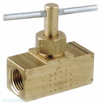 GRAINGER APPROVED Needle Valve Low Lead Brass 150 psi, 20XR33