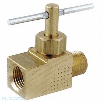 GRAINGER APPROVED Needle Valve Low Lead Brass 150 psi, 20XR35