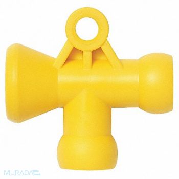 LOC-LINE Acid Resist T Fitting 1/4In PK20, 20Y164