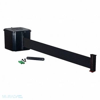 RETRACTA-BELT Wall Barrier 15ft Black Belt, 20YU85