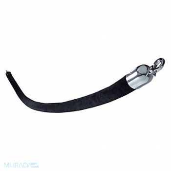 VISIONTRON Barrier Rope 1-1/2 In x 6 ft Black, 20YV13