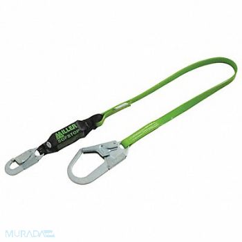 HONEYWELL MILLER Shock-Absorbing Lanyard Green, 20ZP33
