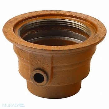 SMITH LIGHT COMMERCIAL Floor Drain Body 2In Pipe 6-1/2In Dia, 11U249