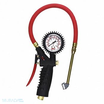 MILTON Inflator Gauge Analog Dual Foot Chuck, 210R28