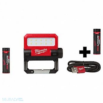 MILWAUKEE USB Pivoting Flood Light + 3.0 BATTERY, 385XM1