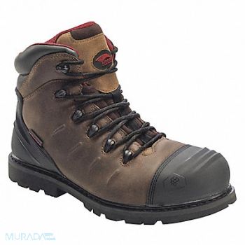 AVENGER SAFETY FOOTWEAR Boot 6 BRN FG Leather CT EH WP 10.5W PR, 212Z96