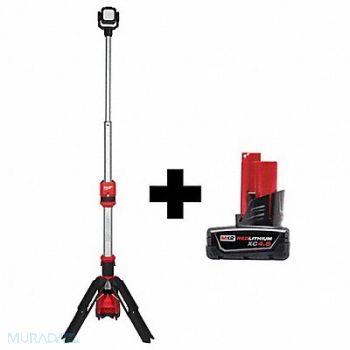 MILWAUKEE M12 ROCKET Tower Light M12 4.0 Battery, 385JM8