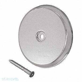JONES STEPHENS Cleanout Cover Plate Chrome Flat 5-1/4, 217N05
