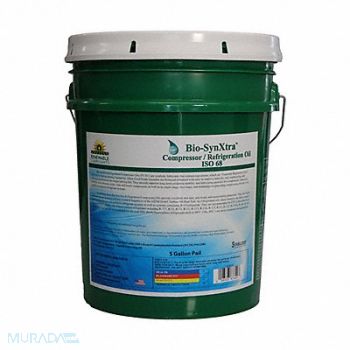RENEWABLE LUBRICANTS Refrigeration/Compressor Oil 5 gal Pail, 21A496