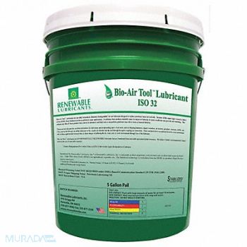 RENEWABLE LUBRICANTS Air Tool Lubricant Synthetic Base 5 gal., 21A502