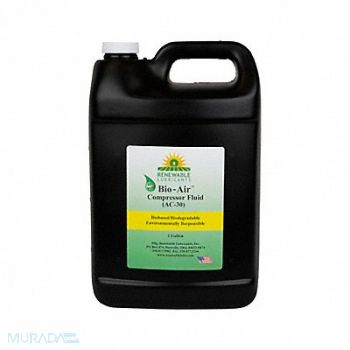 RENEWABLE LUBRICANTS Compressor Oil 1 gal Can 30 SAE Grade, 21A504
