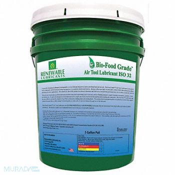 RENEWABLE LUBRICANTS Air Tool Lubricant Synthetic Base 5 gal., 21A506