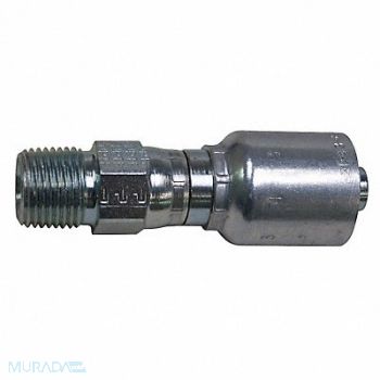 PARKER Crimp Fitting 1/2 I.D. 1/2 M NPTF, 21A823