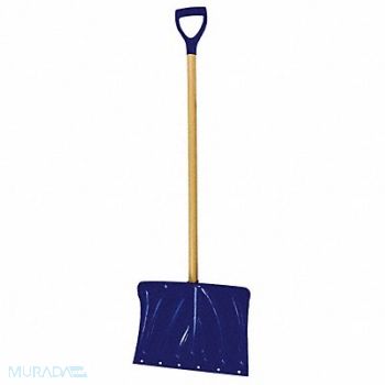 WESTWARD Snow Shovel Poly SS Blade 18 W, 21AD01