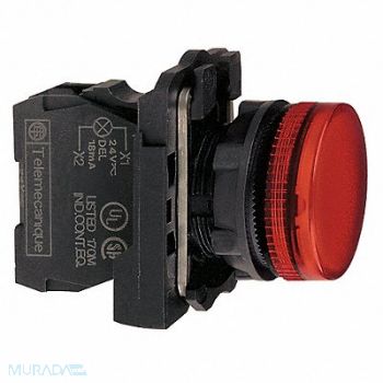 SCHNEIDER ELECTRIC Pilot Light LED 240V Red, 21AG58