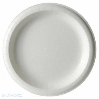 DIXIE Disp Paper Plate 5 7/8 in White PK1000, 21AM92
