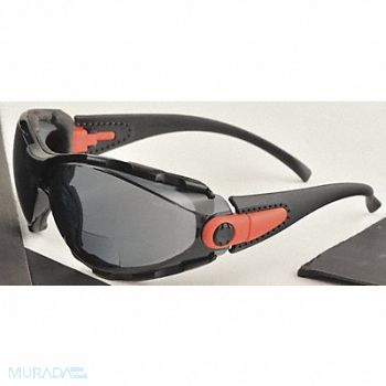 ELVEX G5272 Bifocal Safety Read Glasses +2.50 Gray, 21C989