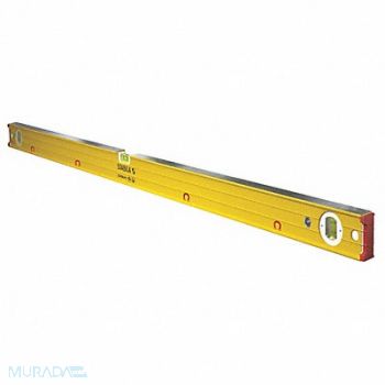 STABILA Box Level Aluminum 48 in L 3 Vials, 21CK30