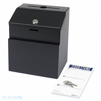 SAFCO Suggestion Box Steel Black, 619W01