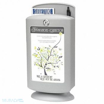 SAFCO Customizable Suggestion Box Gray, 619T73