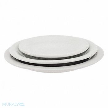 CRESTWARE Plate 6-3/8 in Bright White PK36, 21D211