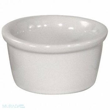 CRESTWARE Ramekin Bright White 2-3/4 oz PK48, 21D259